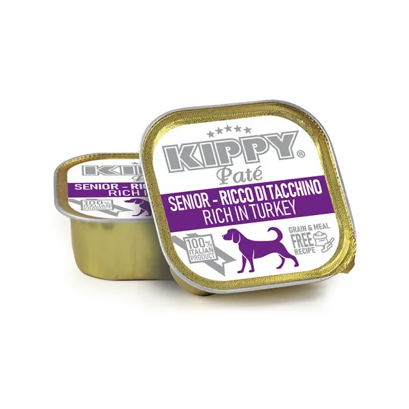 Влажный корм KIPPY Senior Rich in Turkey паштет с индейкой для пожилых собак 150 г Винница - изображение 1