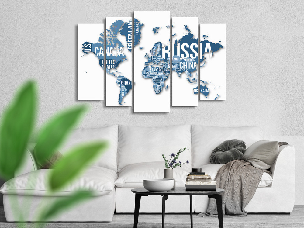 Модульна картина Карта світу Art-325_5 ( 80х118см ) Київ - фото 2