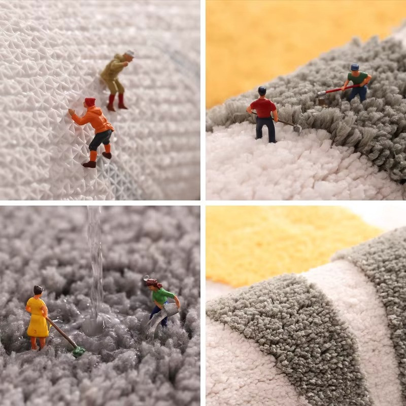 Коврик для ванной комнаты и душа коврик для ног в душевую,микрофибра,атискользящий 50х80 см,белый Каменец-Подольский - изображение 6