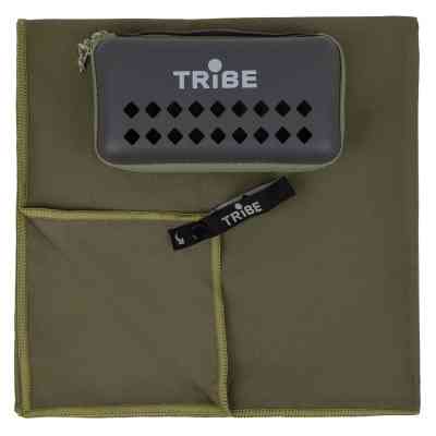Туристическое полотенце Tribe з мікрофібри в чохлі Pocket Towel 60х120 L Army-green (T-LC-0001-L-army-green) Винница