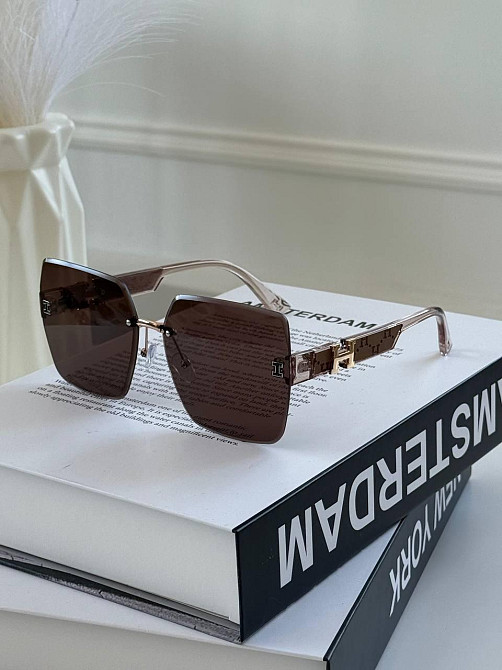 Стильні сонцезахисні окуляри  Hermes 🔥 з металевою оправою Київ - фото 7