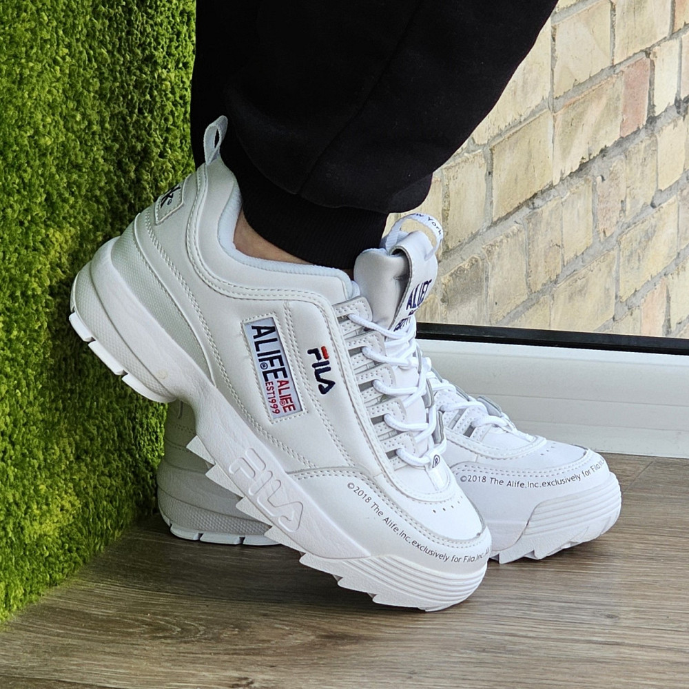 Кросівки Жіночі FILA Disruptor Білі Шкіряні Філа (розміри: 36,37,38,39,40) Відео Огляд Дніпро - фото 2