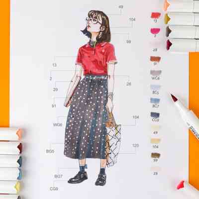 Художественный маркер Arrtx Спиртовые Oros 80 цветов (LC302406) Винница