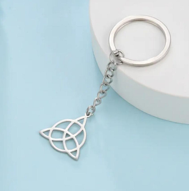 Брелок Трикветр Трійця Вікінгів | Амулет із нержавіючої сталі для ключів Triquetra Київ - фото 3