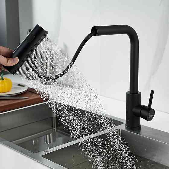 Смеситель для кухни черный (120031942) Киев