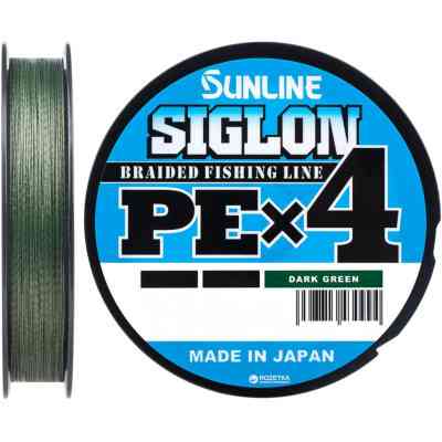 Шнур Sunline Siglon PE н4 150m 1.2/0.187mm 20lb/9.2kg Dark Green (1658.09.20) Винница