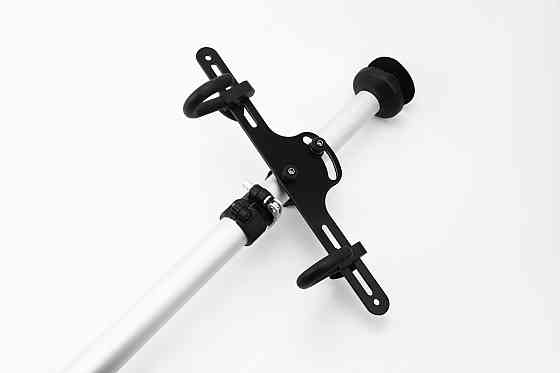 Підставка під 2 велосипеди телескопічна 1,8-3м, регульований кут нахилу велосипеда, алюмінієва, сіра HS-051 Киев