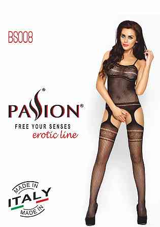 Комбинезон с открытым доступом BS008 Passion черный S/L Sex Aura Киев