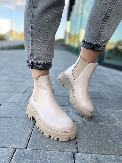 Женские ботинки GREMMY капучино натуральная кожа весна-осень размеры 35-41 (604/1) Коломия - фото 4