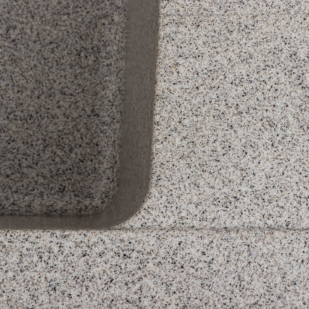 Гранітна мийка для кухні VALESO ZIRKONE 6250 матова Сірий Коломия - фото 4