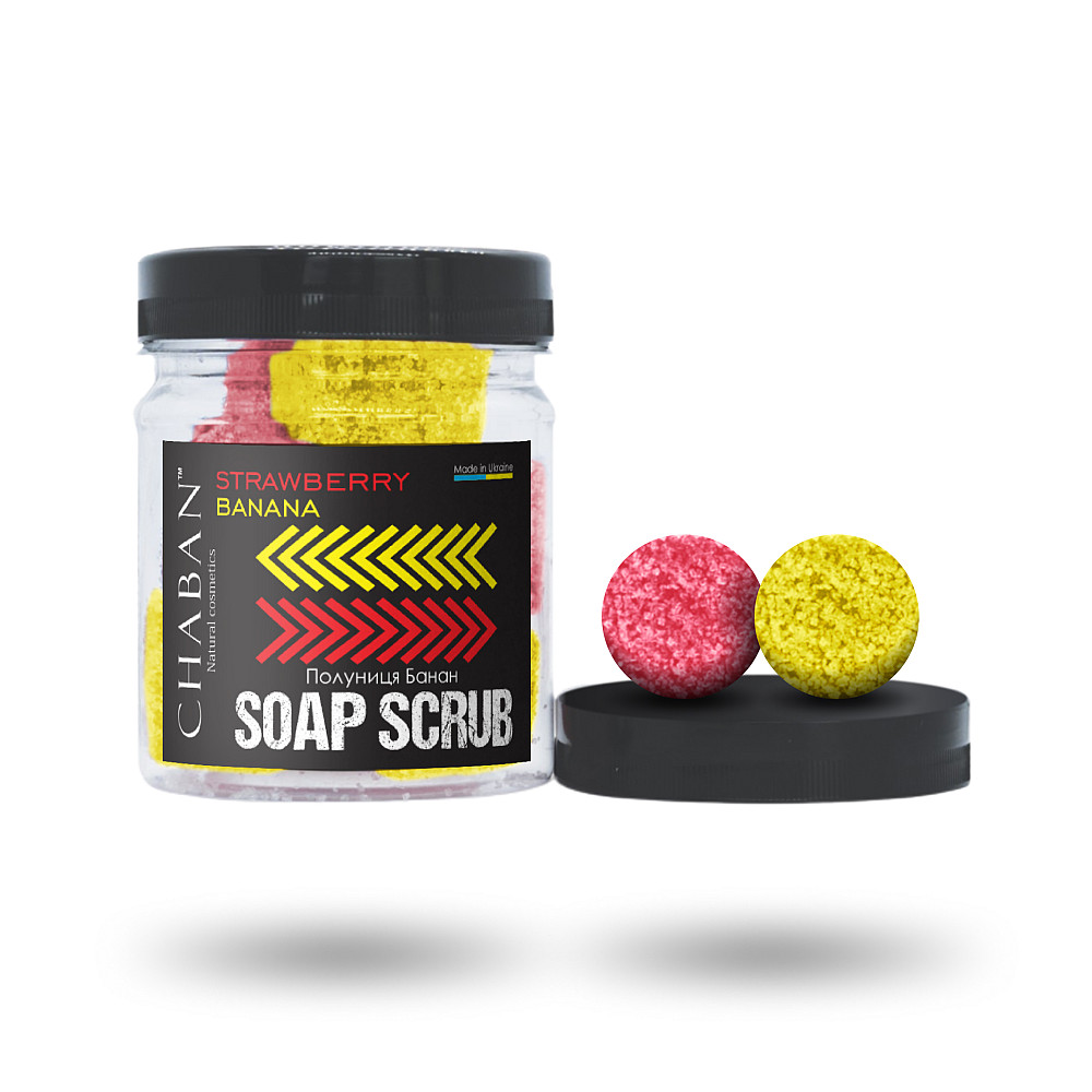 Мило-скраб для тіла Полуниця-банан Chaban 180 мл Київ - фото 1