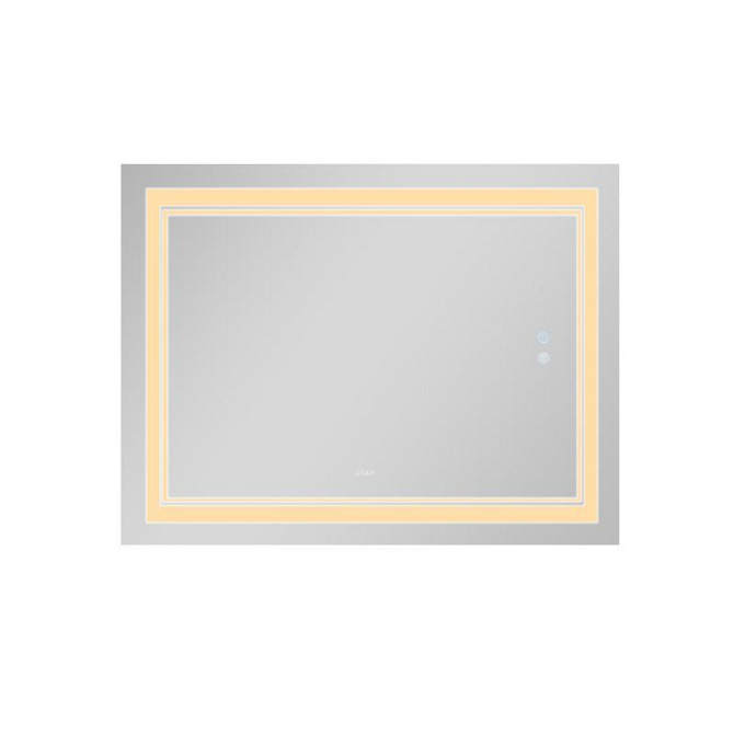 Дзеркало настінне прямокутне сенсорне Qtap Cardinal 1000х800 з LED-підсвіткою Touch, з антизапотіванням Харків - фото 5