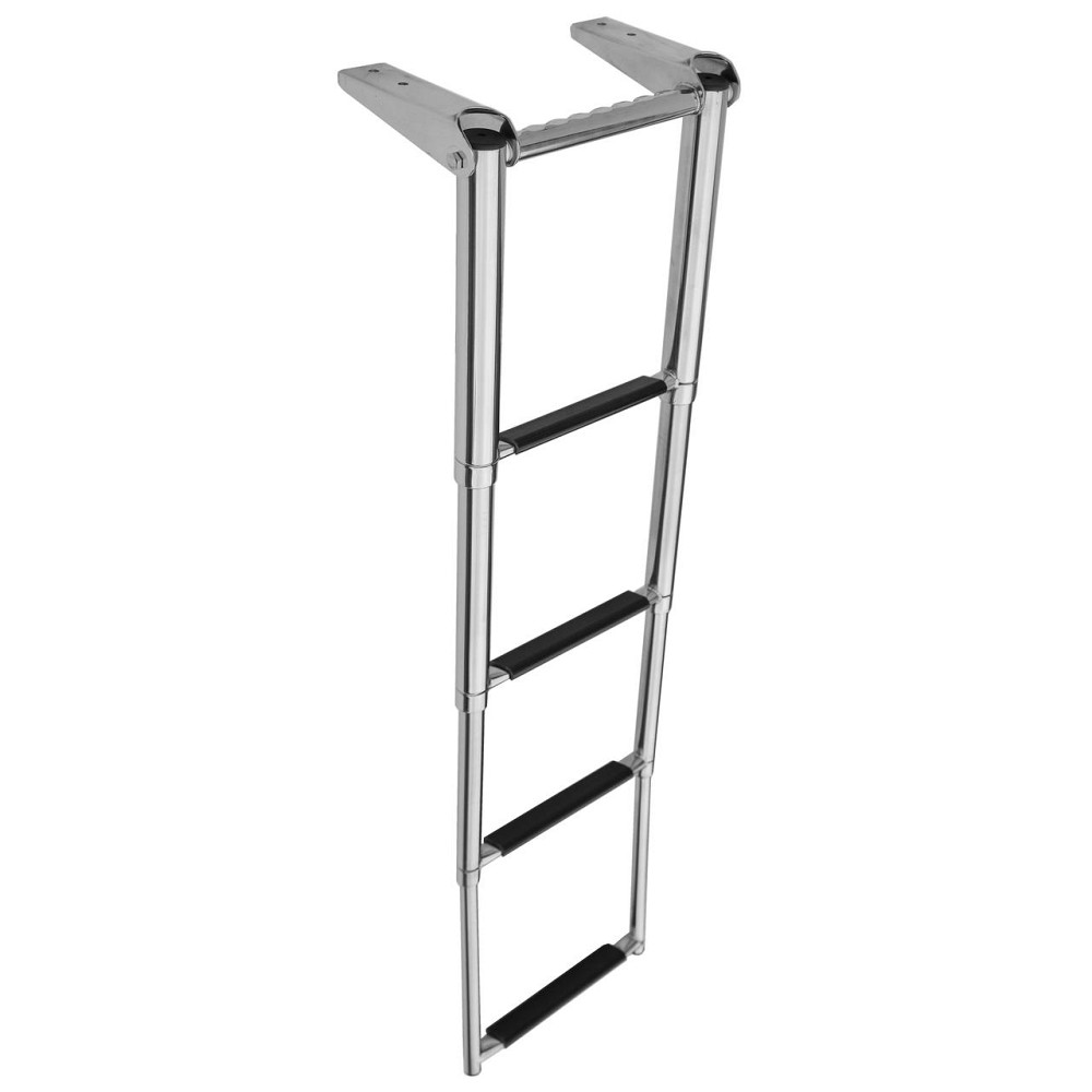 Драбина 254х1150 мм 4 щаблі, 1110404 телескопічна з ручкою Київ - фото 1