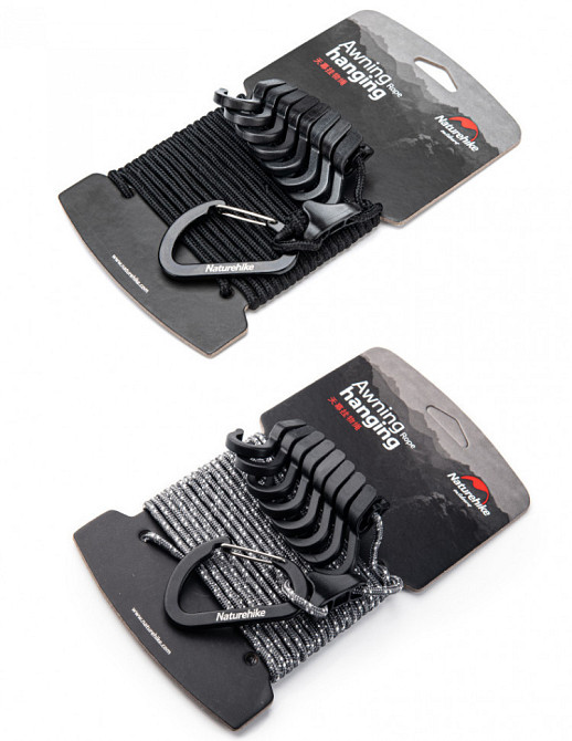 Мотузка Naturehike NH19PJ040 430мм, темно-сірий Рівне - фото 2