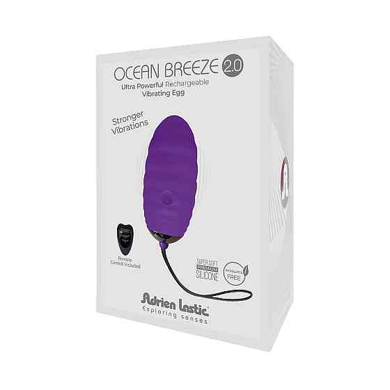 Виброяйцо Adrien Lastic Ocean Breeze 2.0 Purple, пульт ДУ, очень мощный мотор, 10 виброрежимов Sex Aura Киев
