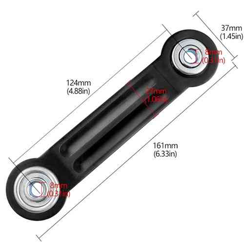 Комплект маятникових механізмів для дитячого ліжечка 161 мм, алюміній 2 шт з підшипниками Київ