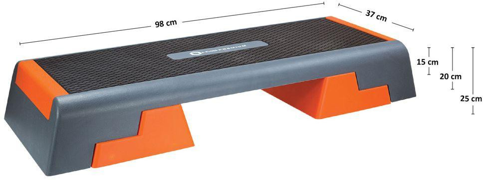 Степ-платформа HMS Step AS007 - сіро-помаранчева Київ - фото 10