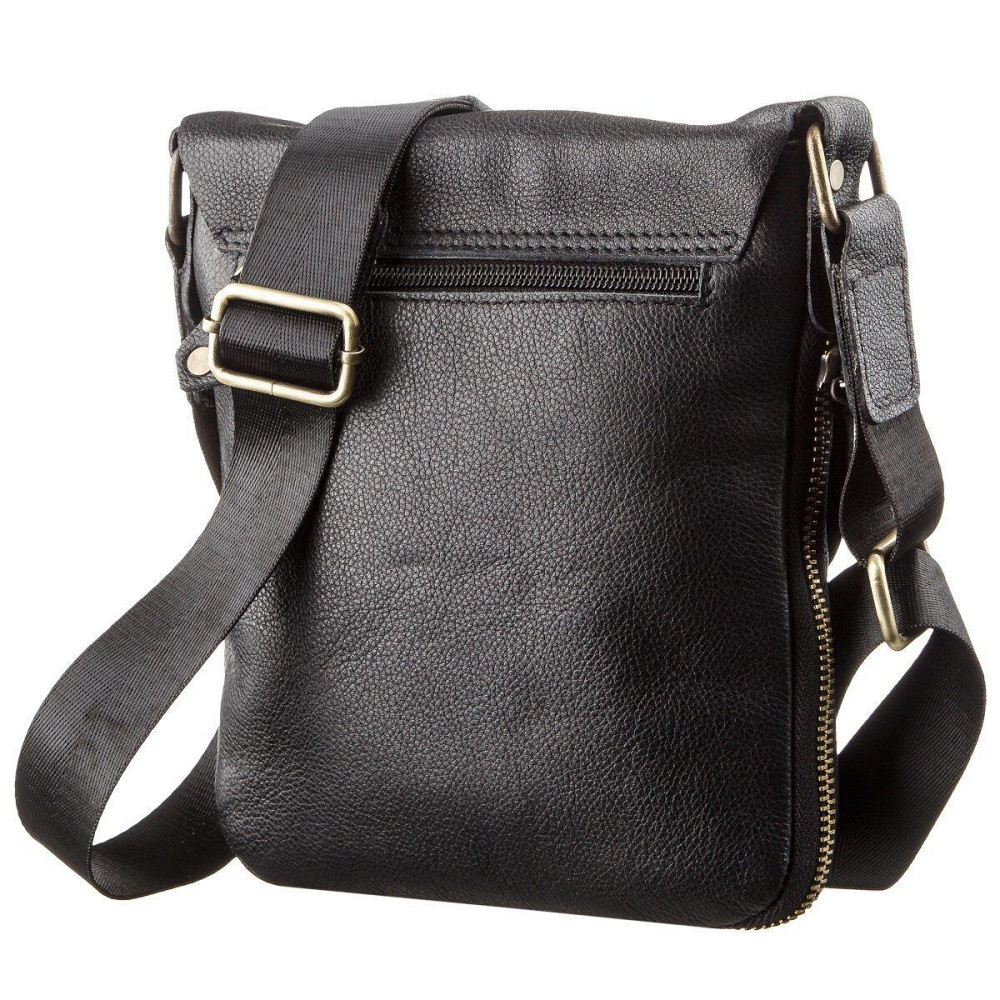 Чоловіча шкіряна сумка месенджер SHVIGEL 19113 Чорна Київ - фото 4