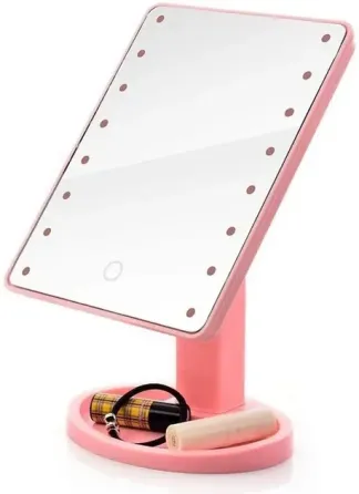 Розовый Зеркало с LED подсветкой для макияжа Magic MakeUp Mirror Коломия
