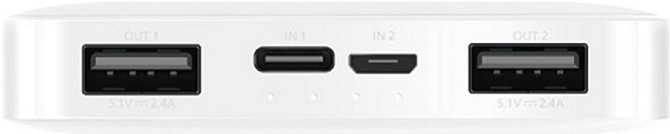 УМБ Xiaomi Redmi Power Bank 10000 mAh micro-USB Type-C білий Київ - фото 4