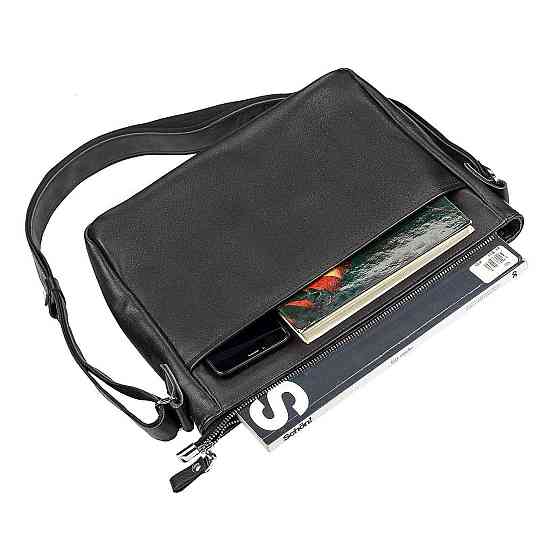 Сумка шкіряна Чорна (SHVIGEL) Київ