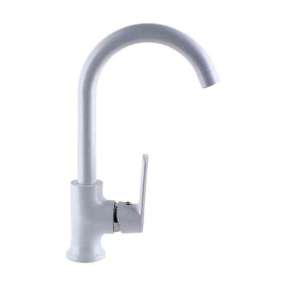 Смеситель для кухни Globus Lux Laguna GLA-0203SL-7-WHITE (000022567) Киев