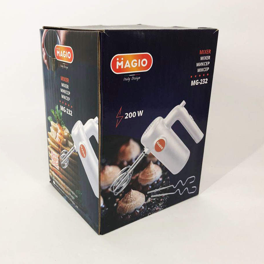 Дрібний побутовий міксер, Міксер з насадкою для збивання вершків з двома віночками JE-40 Львів - фото 3