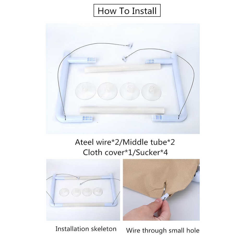 Підвісне віконне ліжечко для кота RESTEQ 55×35 см — гамак на вікно, лежак для кота, спальне місце на присосках Київ - фото 7