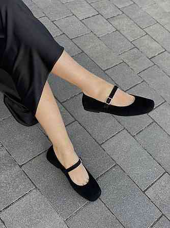 Балетки жіночі SEE SEVEN чорні натуральна замша 36-40 (5474) Коломия