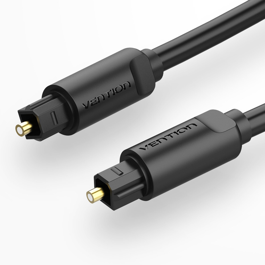 Кабель мультимедийный аудио оптический Vention BAEBJ Toslink S/PDIF (Черный, 5м) Николаев - изображение 2