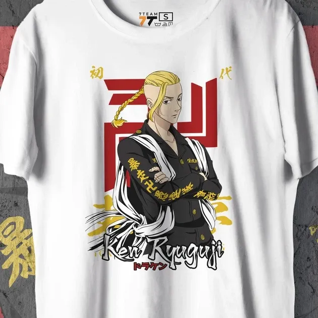 Футболка для подростка мальчика с принтом Токийские Мстители Рюгуджи Кен (Дракен) 2 WE Размер 160 Anime10608 Днепр - изображение 4