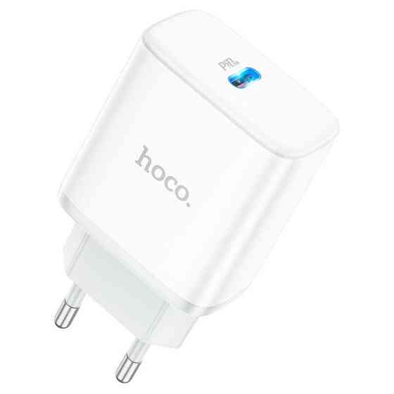 Мережевий зарядний пристрій HOCO C104A Stage single port PD20W charger White Одеса