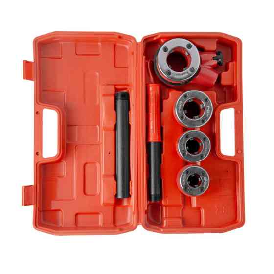 Набір плашок трубних 4 шт, для нарізання різьби: 1/2", 3/4", 1", 1 1/4" INTERTOOL SD-8004 Київ