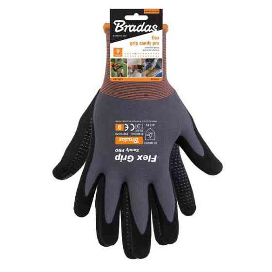 Рукавички захисні FLEX GRIP SANDY PRO нітрил, розмір 9, RWFGSP9 Київ