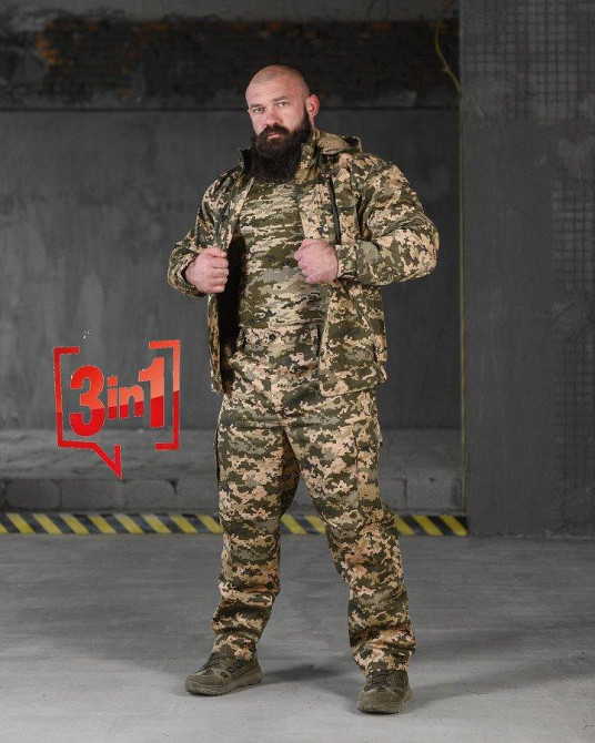 Тактический костюм defender пиксель + футболка пиксель ВТ6593 Одесса - изображение 1