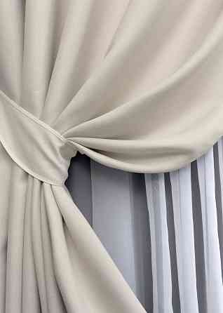 Комплект штор на люверсах VR-Textil Блэкаут двусторонний Scandi № 1902ш Таш 150х250 см 2 шт (37-0307) Киев