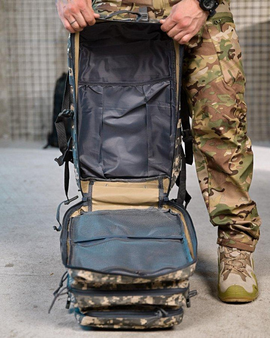 Милитари  рюкзак CHEMP  45 л  пиксель ПП7862 Одесса - изображение 7