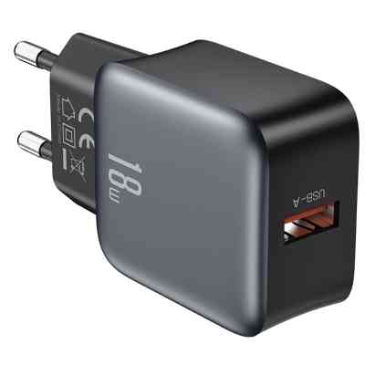 Зарядний пристрій XO USB QC3.0 18W black (L152_Black) Вінниця