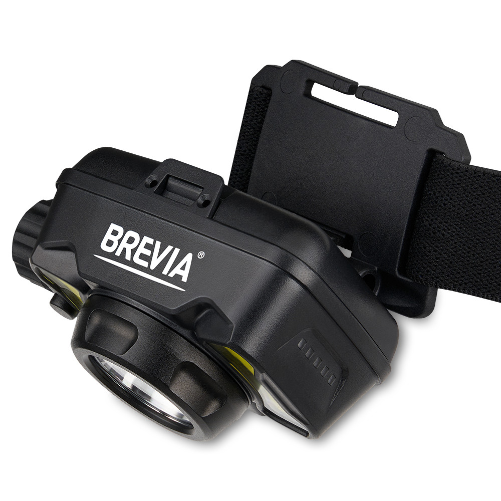 Ліхтар налобний Brevia 600Lm, 3W CREE XPG+COB, 1200mAh/3xAAA, білий/червоний Львів - фото 4