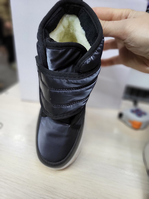 Детские  зимние черные дутики унисекс 34,35,37 Николаев - изображение 3