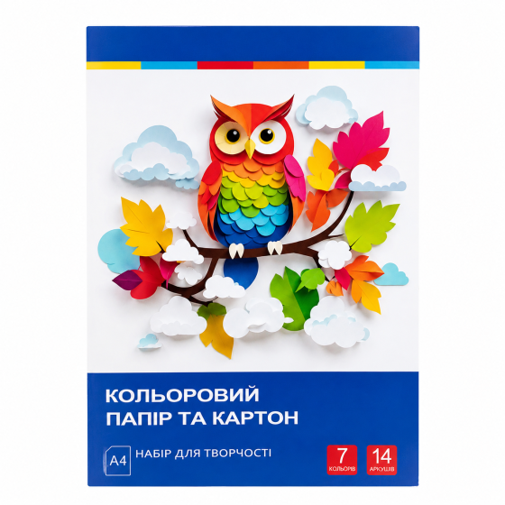 Набір кольоровий картон і папір Київ