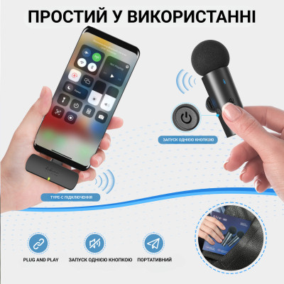 Мікрофон Fifine M8 Wireless (M8) Вінниця - фото 10