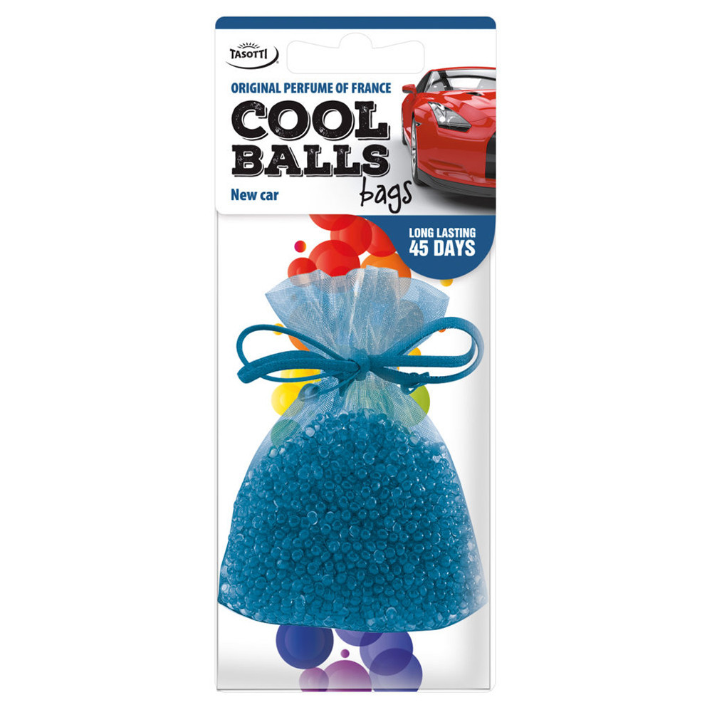 Ароматизатор для авто мішочок "Cool Balls" New Car (Нова машина) 25г Tasotti Київ - фото 1