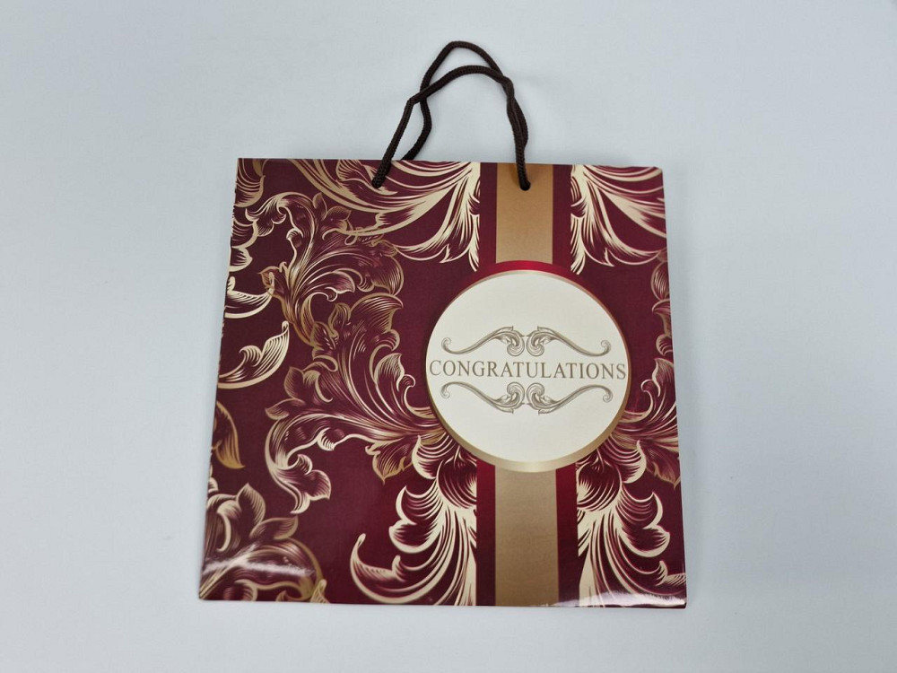 Пакет бумажный подарочный квадратный 23*24*10(артKV-280) (12 шт) Харьков - изображение 3