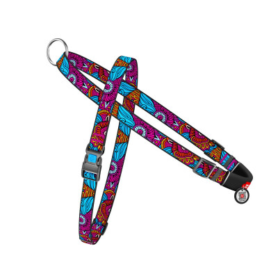 Шлей для собак WAUDOG Nylon с QR-паспортом "Лето" L (5438) Винница - изображение 1