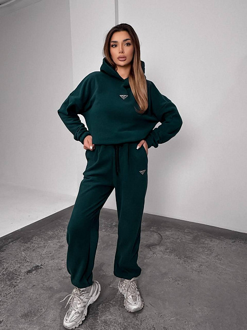 Женский теплый костюм, из флис полара L-XL, смарагд Одеса - фото 3