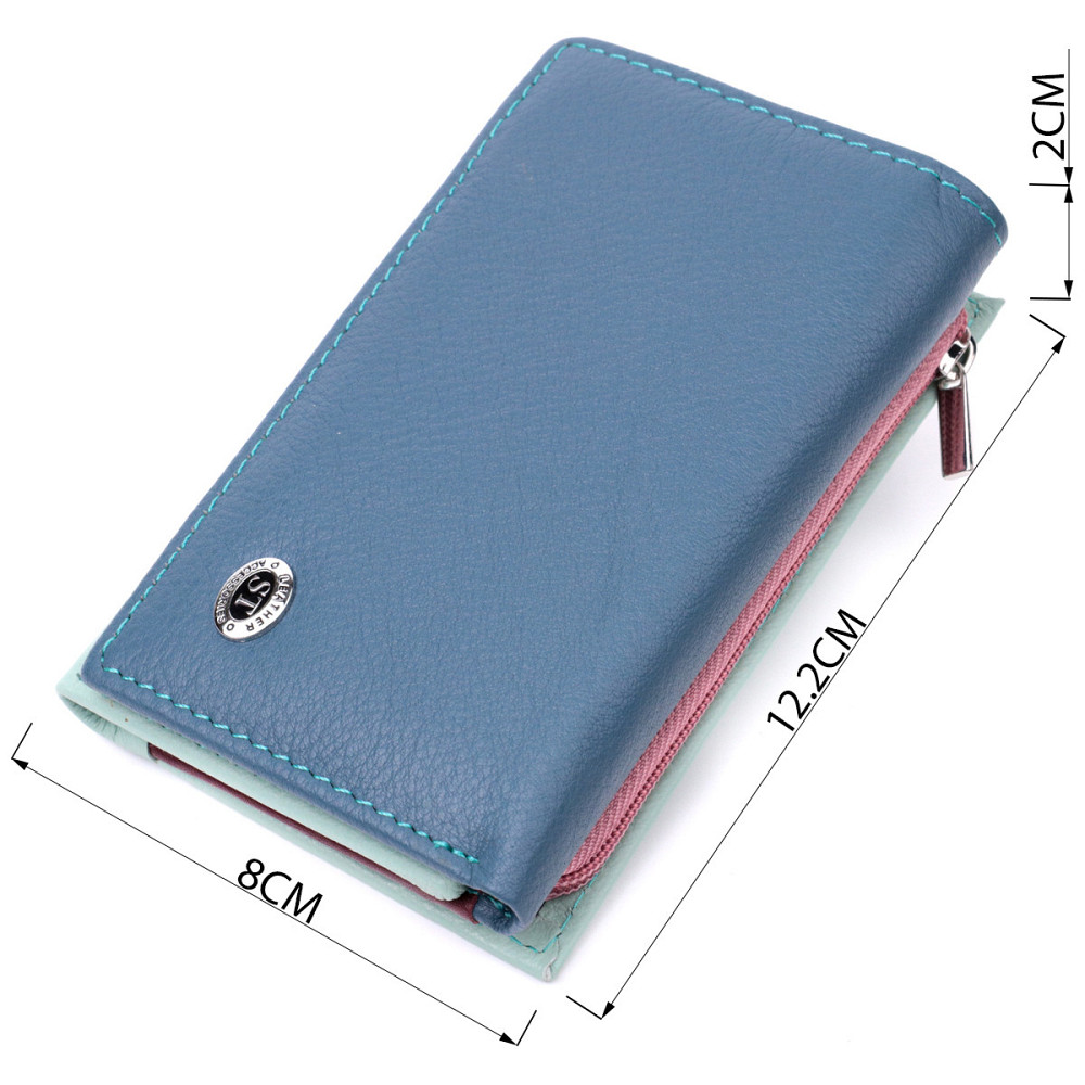 Современный женский кошелек из качественной натуральной кожи ST Leather 19459 Разноцветный Киев - изображение 3