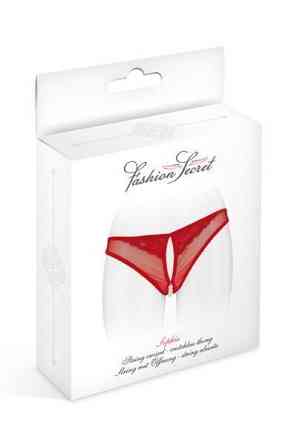 Трусики з перлинами і доступом Fashion Secret Sophie Red Sex Aura Київ