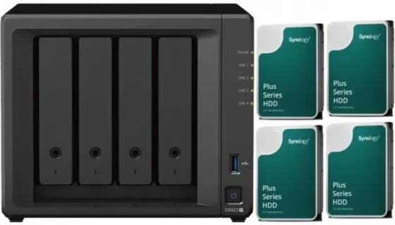 Сервер Сервер Synology DS923+ 4-bay + 4 x Диск HAT3300-4T 4TB 256MB 5400 obr./min Київ