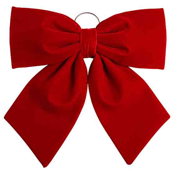 Бордова бархатна стрічка для декору ялинки 45×50 см Київ